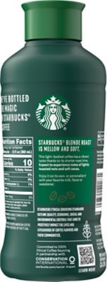 Starbucks Premium Unsweetened Blonde Roast Iced Coffee Beverage Bottle - 48 Fl. Oz. - Image 2