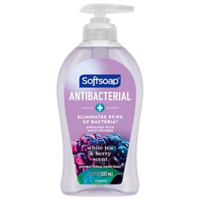 Softsoap Antibacterial Liquid Hand Soap Pump White Tea and Berry - 11.25 Fl. Oz. - Image 1