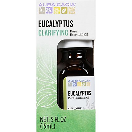 Aura Cacia Pure Aromatherapy Eucalyptus - 0.50 Fl. Oz. - Image 2