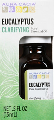 Aura Cacia Pure Aromatherapy Eucalyptus - 0.50 Fl. Oz. - Image 2