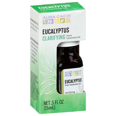 Aura Cacia Pure Aromatherapy Eucalyptus - 0.50 Fl. Oz.