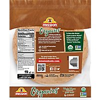 Mission Organic Tortillas Whole Wheat Soft Taco Bag 6 Count - 10.5 Oz - Image 3