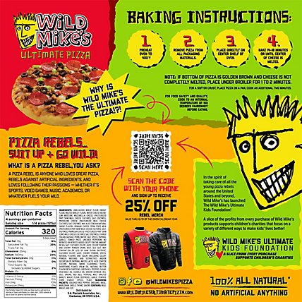 Wild Mikes Pizza Supreme Fun Size 9 Inch Frozen - 13.32 Oz - Image 3