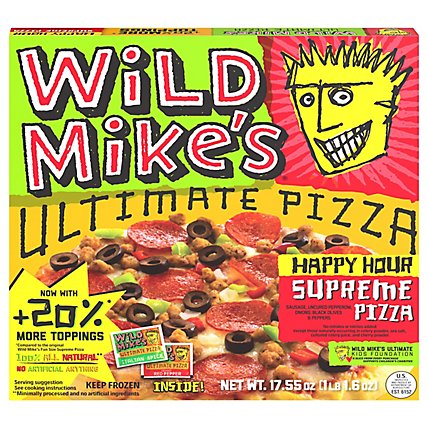 Wild Mikes Pizza Supreme Fun Size 9 Inch Frozen - 13.32 Oz - Image 2