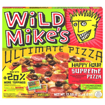 Wild Mikes Pizza Supreme Fun Size 9 Inch Frozen - 13.32 Oz