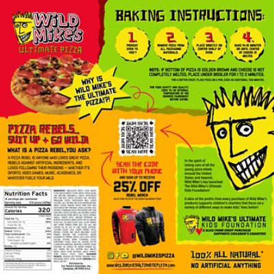 Wild Mike's Ultimate Happy Hour Supreme Frozen Pizza - 17.55 Oz - Image 5