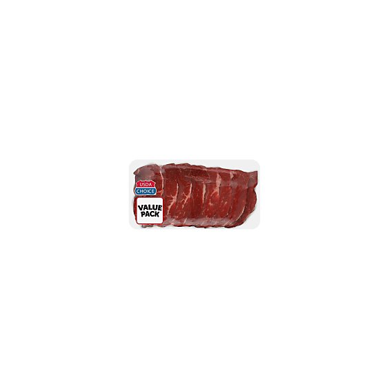 Meat Counter Beef Chuck Cross Rib Steak Boneless Thin Value Pack - 2 LB