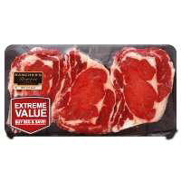 Meat Counter Beef Ribeye Steak Bone In Thin Value Pack - 2 LB