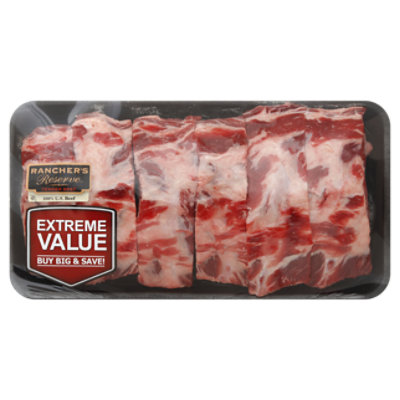 Meat Counter Beef Back Ribs Value Pack 3 LB Vons