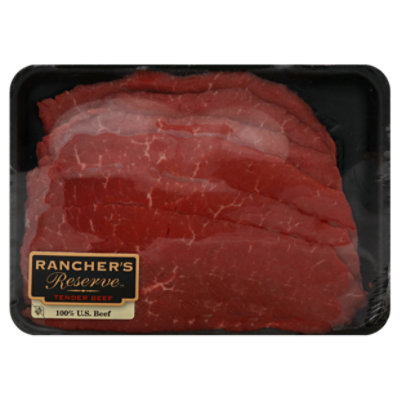Meat Counter Beef Round Top Round Steak Thin Value Pack 2 LB Haggen