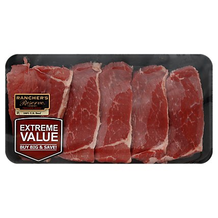 Meat Counter Beef Round Bottom Round Steak Value Pack - 2 LB - Image 1