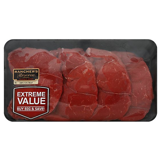 Meat Counter Beef Round Tip Cap Off Steak Value Pack - 3 LB