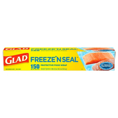 Glad Plastic Wrap Freezer Wrap 150 Sq. Ft. Each Vons