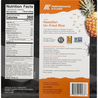 LUVO Planted Power Bowl Vegan Hawaiian Un-Fried Rice - 10 Oz - Image 6