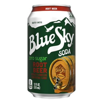 Blue Sky Soda Zero Sugar Root Beer Can - 12 Fl. Oz.