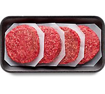 Meat Counter Ground Beef Hamburger Patties 85% Lean 15% Fat Grass Fed 4 1 - 1 Lb.