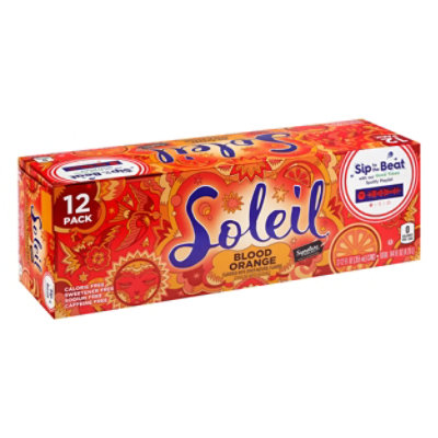 Signature SELECT Soleil Water Sparkling Blood Orange - 12-12 Fl. Oz.