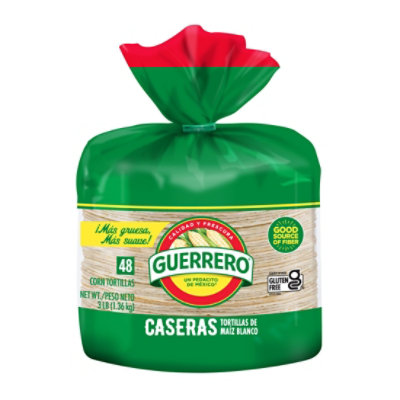 Guerrero Tortillas Corn White Maiz Blanco Caseras Bag 48 Count - 48 Oz - Image 2