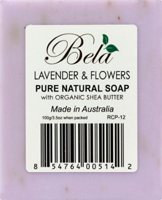 Bela Lavender & Flower Bar Soap - 3.5 Oz - Image 2