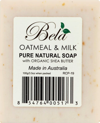 Bela Oatmeal Milk & Bran Bar Soap - 3.5 Oz - Image 2