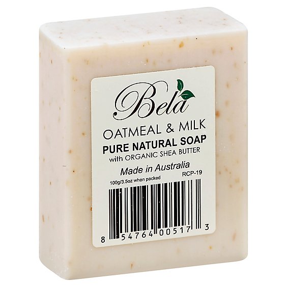 Bela Oatmeal Milk & Bran Bar Soap - 3.5 Oz