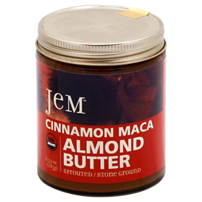 Jem Raw Cinnamon Red Maca Almond Spread - 6 Oz - Image 1
