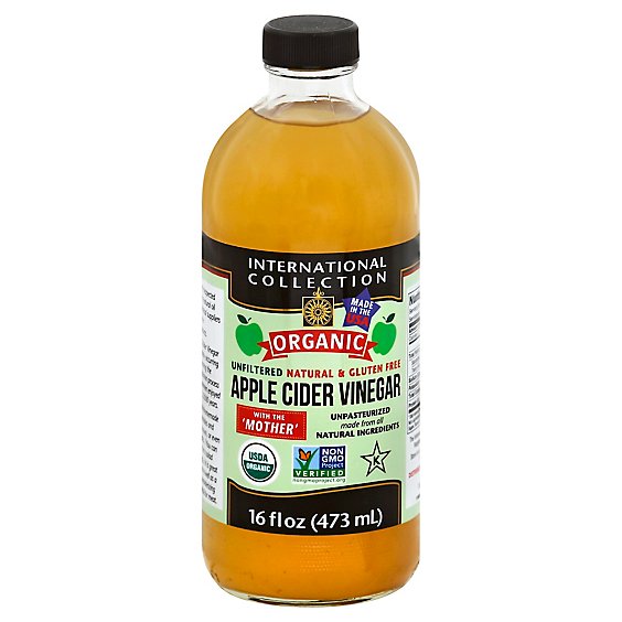 International Collection Organic Apple Cider Vinegar With The Mother - 16 Fl. Oz.