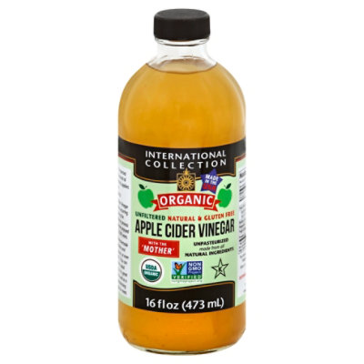 International Collection Organic Apple Cider Vinegar With The Mother - 16 Fl. Oz.