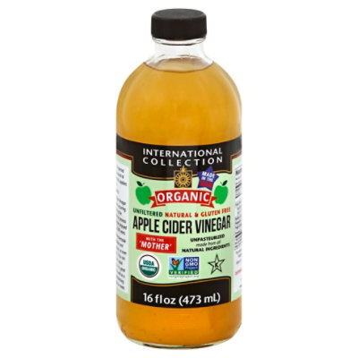 International Collection Organic Apple Cider Vinegar With The Mother - 16 Fl. Oz. - Image 1