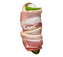 Meat Service Counter Sides Jalapeno Poppers Stuffed With Cream Cheese Bacon Wrapped - 0.75 LB