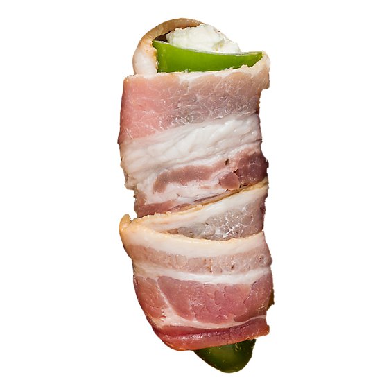Meat Service Counter Sides Jalapeno Poppers Stuffed With Cream Cheese Bacon Wrapped - 0.75 LB