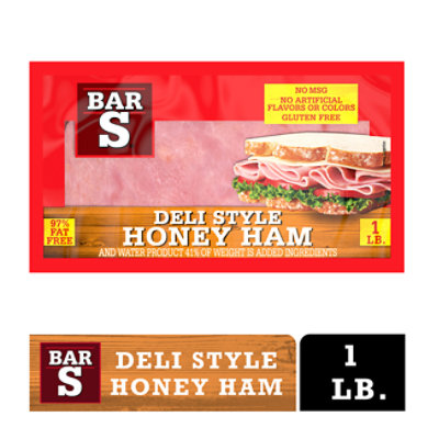 Bar-S Ham Cooked Classic Honey - 16 Oz - Image 1