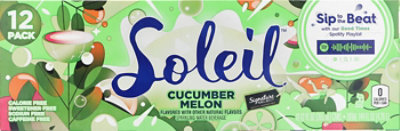 Signature SELECT Water Sparkling Cucumber Melon - 12-12 Fl. Oz. - Image 2