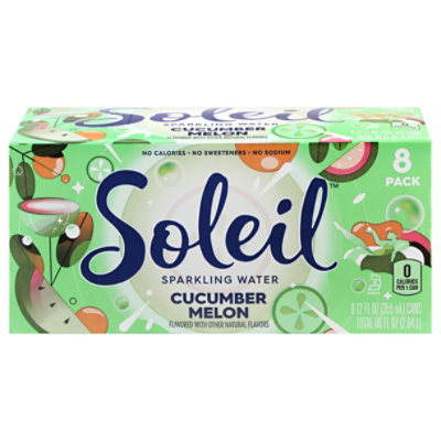 Soleil Sparkling Water Cucumber Melon - 8-12 Fl. Oz.  - Image 3