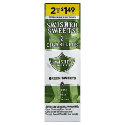 Swisher Green Sweet Cigarillo - 2 Count