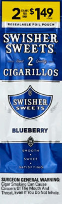 Swisher Blueberry Cigarillo - 2 Count - Image 2