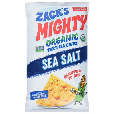 Zack's Mighty Organic Sea Salt Tortilla Chips - 9 Oz - Image 3