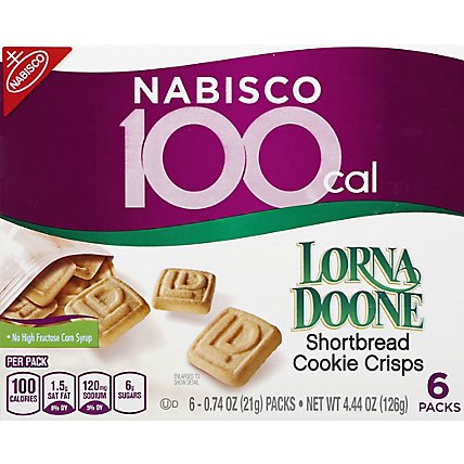 NABISCO Cookie Crisps 100 Cal Shortbread Lorna Doone - 6-0.74 Oz - Image 2