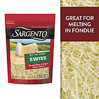 Sargento Cheese Shredded Swiss & Gruyere Off The Block - 5 Oz - Image 1