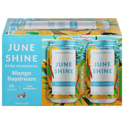 JuneShine Mango Daydream Hard Kombucha - 6-12 Fl. Oz. - Image 3