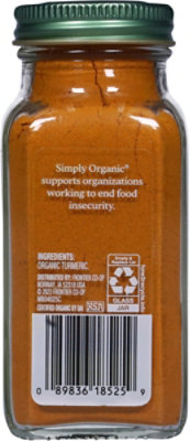 Simply Organic Turmeric - 2.38 Oz - Image 4