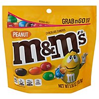 M&MS Peanut Chocolate Candy Grab & Go Size - 5.5 Oz - Image 3
