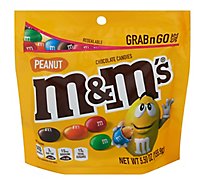 M&MS Peanut Chocolate Candy Grab & Go Size - 5.5 Oz