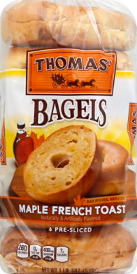 Thomas Bagels Pre-Sliced Maple French Toast 6 Count - 19 Oz - Image 2