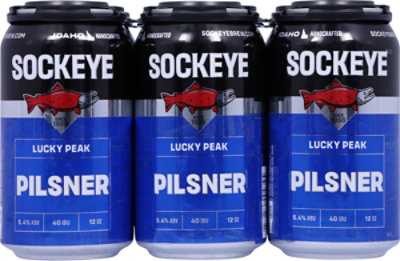 Sockeye Lucky Peak Pilsner In Cans - 6-12 Fl. Oz. - Image 4