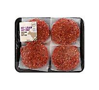 Meat Counter Beef Ground Beef Patties 80% Lean 20% Fat - 2.25 LB