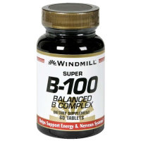 Super B-100 Balanced B Complex Tablets - 60 Count - Image 1