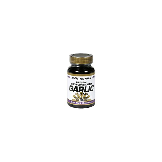 Garlic 350 Mg Odor-Controlled Tablets - 100 Count