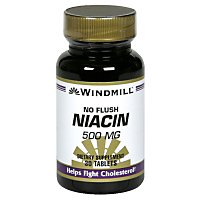 No Flush Niacin 500 Mg Tablets - 30 Count - Image 1