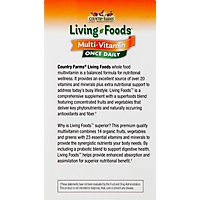 Country Farms Living Foods Daily Multi-Vitamin - 60 Count - Image 3